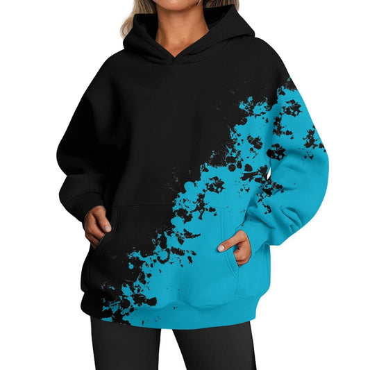 European And American Ladies Casual Style Printed Hooded Top