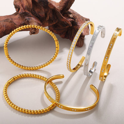 Buckle Bracelet Alloy Open-end Bracelet